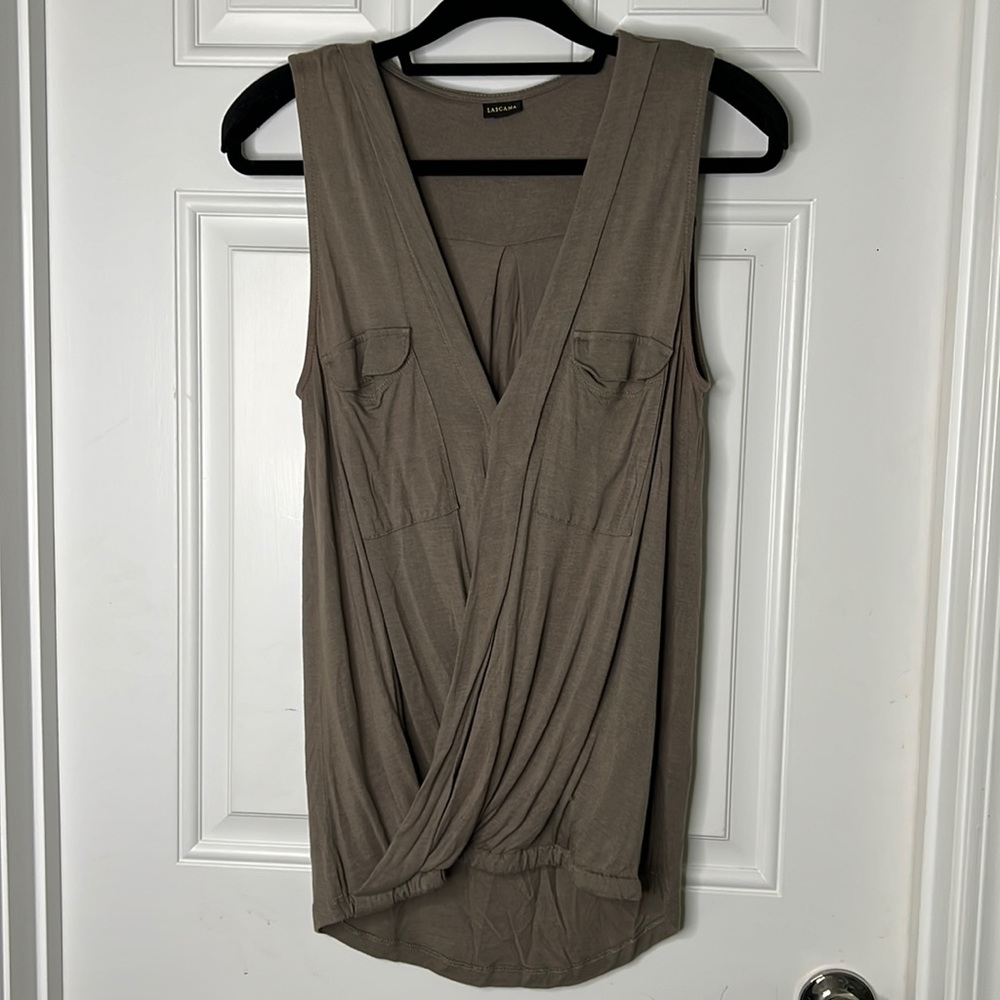 Medium Lacsana high-low sleeveless tank